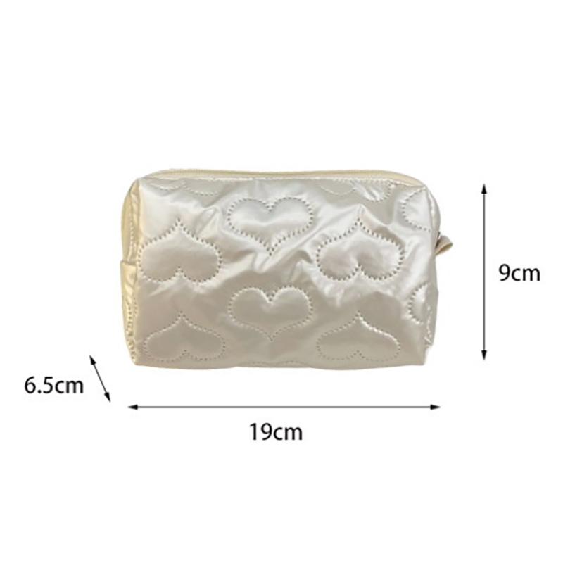 Kosmetiktasche mit hoher Kapazität Multifunktionale Make-up-Lippenstift-Aufbewahrungstasche Einfache Reise-Toilettenaufbewahrungstasche Niedliche Reißverschlusstasche Geschenke