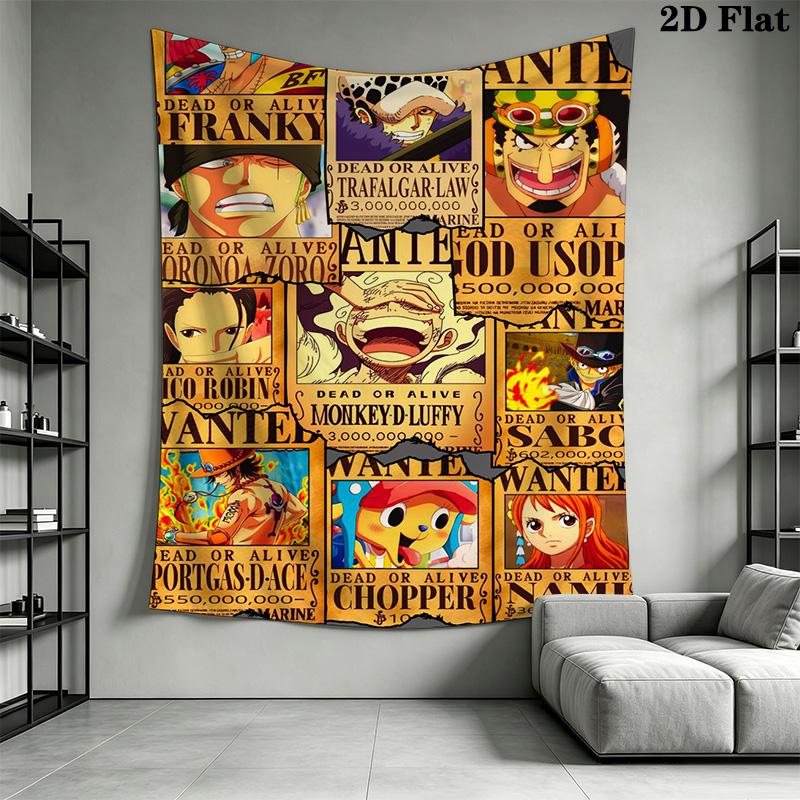 One Piece Tapestry Wall Tapestry Background Cloth Fashion Print Work Of Art Wall Decoration Soft