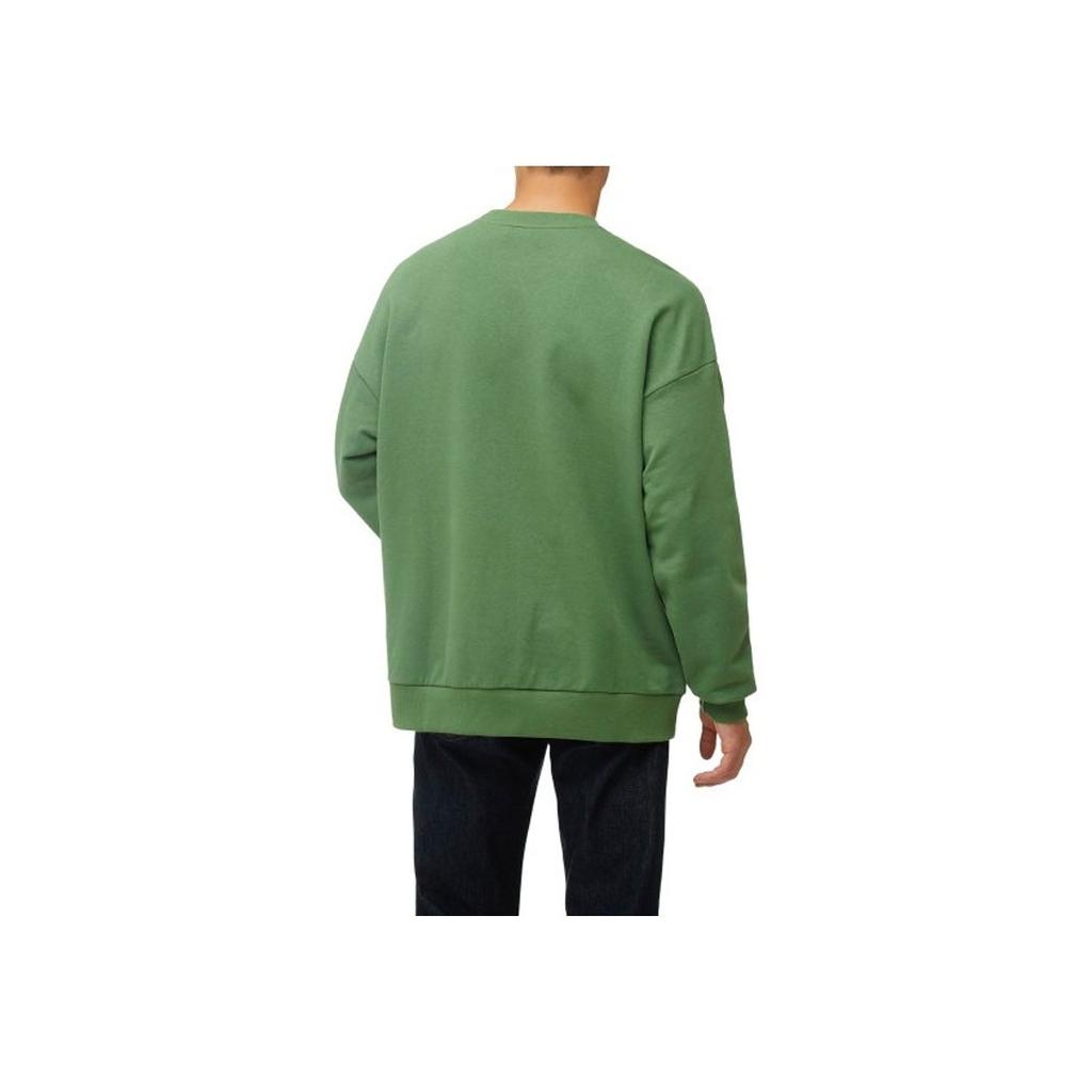 Puma Solid Color Logo Crew Neck Sweatshirt Unisex Tops Green 532241-67