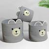 Large Capacity Laundry Basket Soft Foldable Strong Load-bearing Cartoon Bear Dirty Clothes Container Storage Bag Bathroom Supplies
