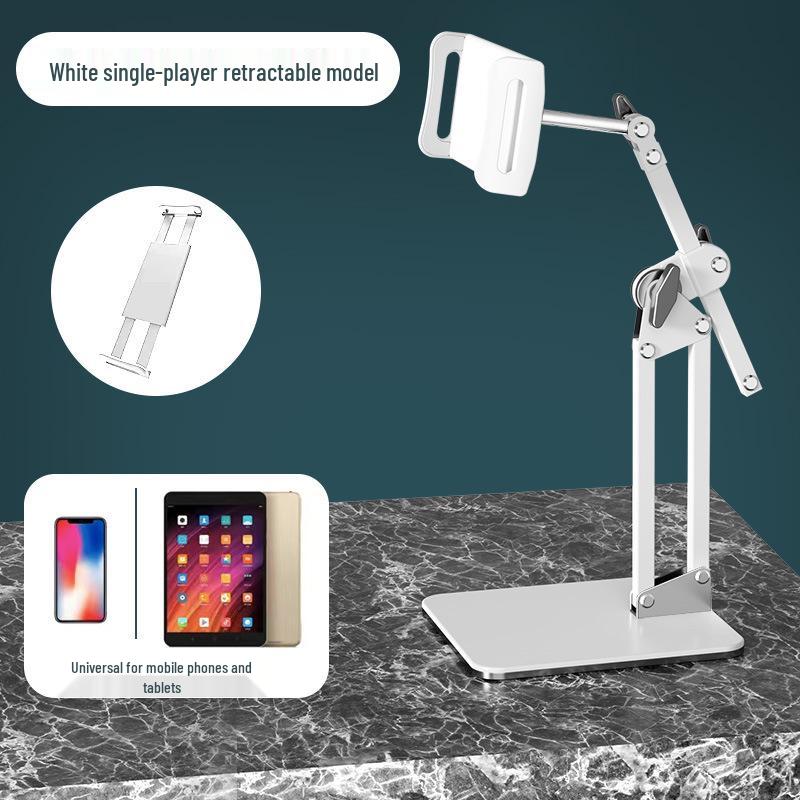 Dual-Device Foldable Phone & Tablet Stand for Desktop – Universal, Multi-functional, Adjustable for Live Broadcasts & Online Classes