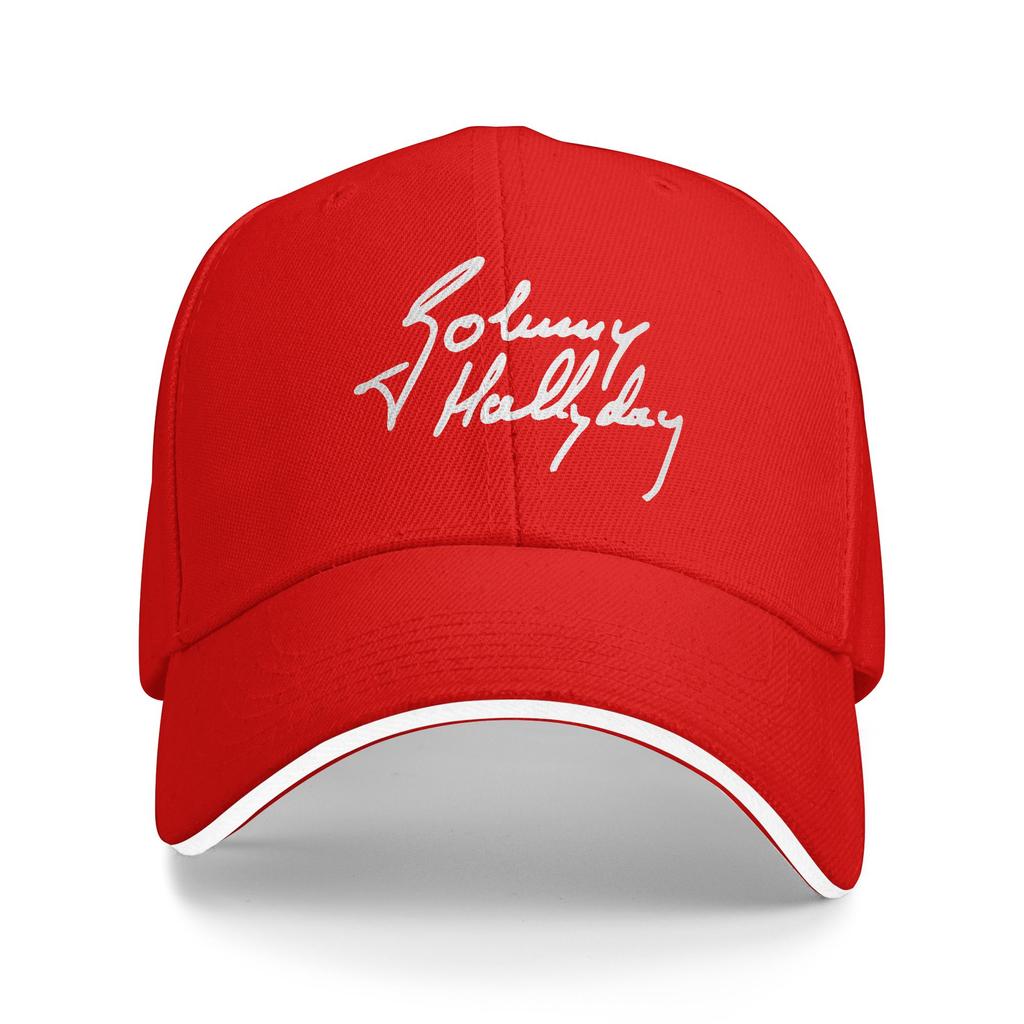 Custom Punk Unisex French Legend Rock Johnny Hallyday Baseball Cap Adult Adjustable Dad Hat for Unisex WoUnisex Hip Hop Snapback Hats