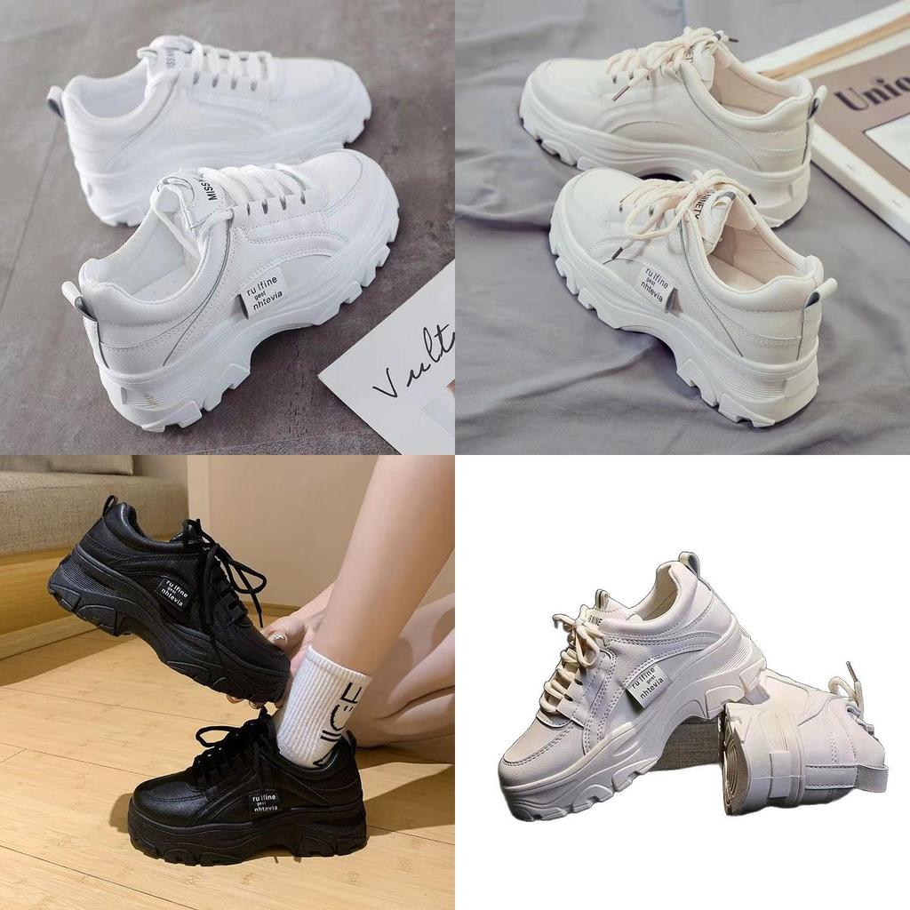 Dad Shoes Spring Fashion Sneakers With Pu Upper And Breathable Mesh For Women