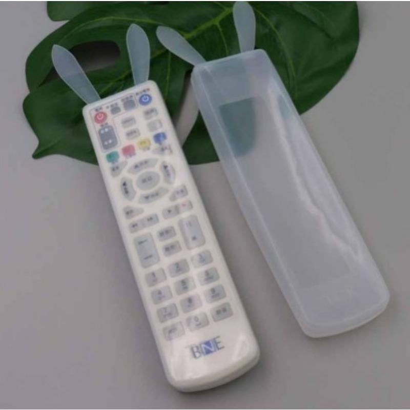 1pc Transparent Remote Control Cover Case for TV, AC, Rabbit Ear Dustproof Protective Sheath Sleeve, Protects Devices from Dust and Scratches