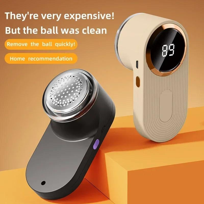 Rechargeable Electric Lint Remover for Couch and Sweater Pilling with Digital Display Lint Shaver Depiller
