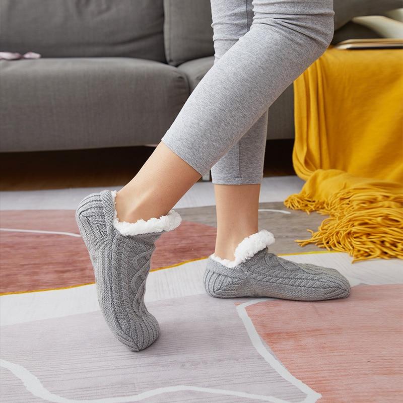 Floor Socks, Fleece, Thickening, Non-slip Socks, Warm, Home Socks, Adults, Children,men and Women