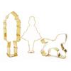 3 Golden Cookie Cutters - Nutcracker