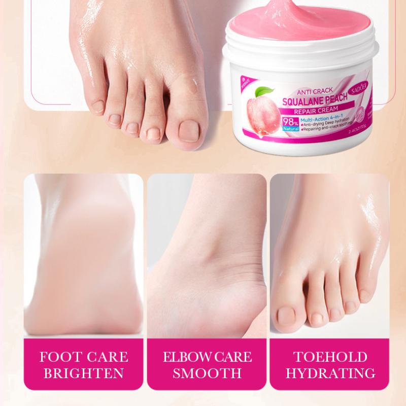 Squalan Feuchtigkeitscreme 70g SADOER Feuchtigkeitsspendende Hydratisierende Horn Hand- und Fußfeuchtigkeitscreme