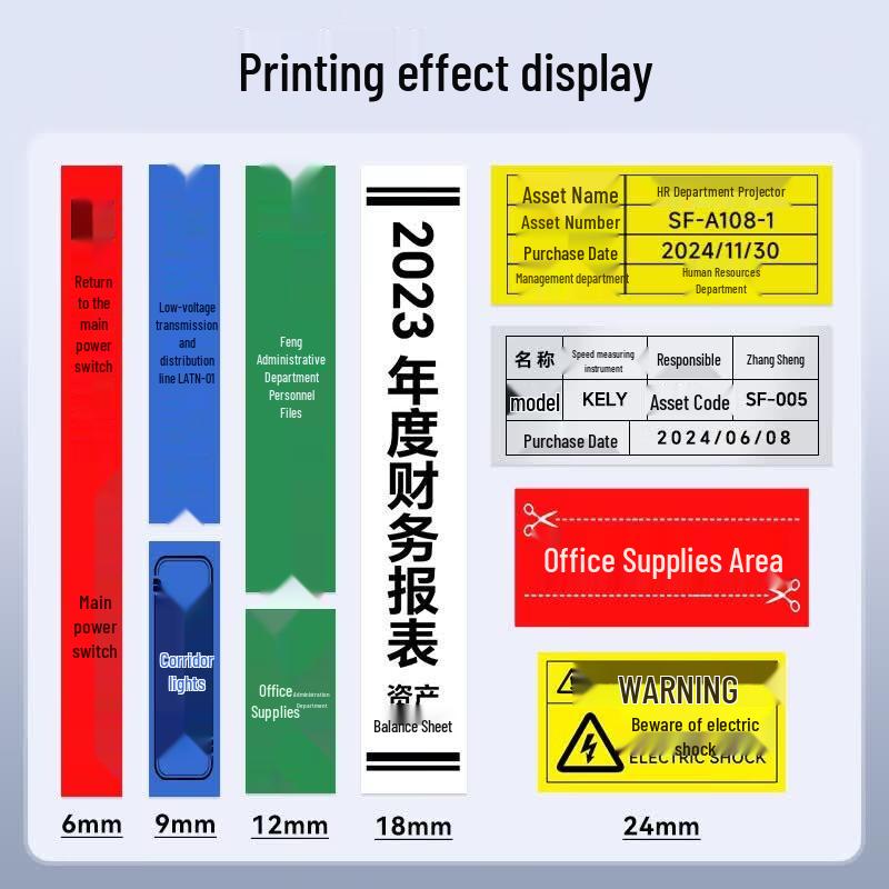 Shuofang LP6245E Portable Thermal Transfer Label Printer CN Plug (adapter Included)