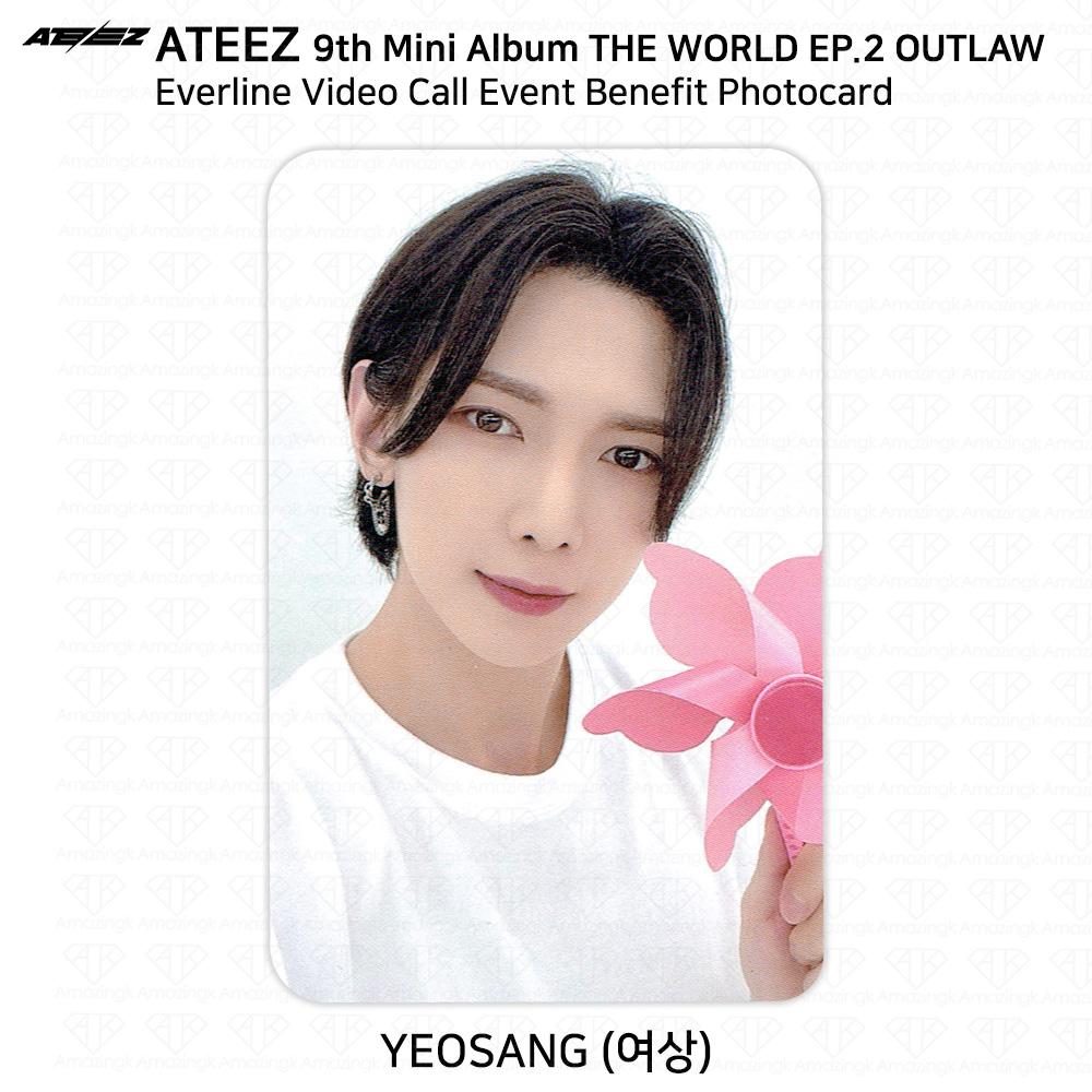 ATEEZ THE WORLD EP.2 OUTLAW Fan Sign Event Benefit Photocard Minirecord Everline