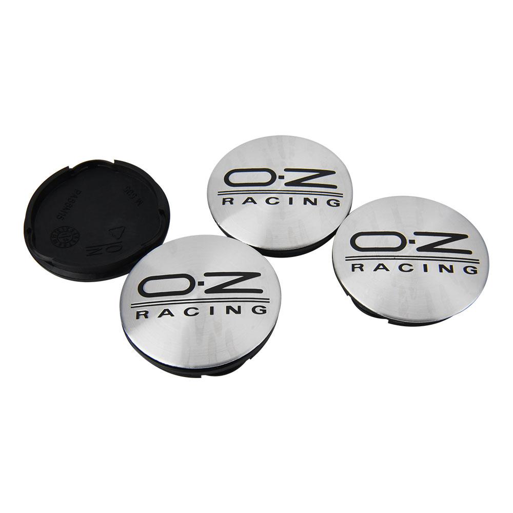 4pcs OD 56MM / ID 53MM Car Wheel Rim Center Caps HubCaps With OZ Emblem Badge Sticker OD 62MM / ID 58MM Wheel Rim Center Caps