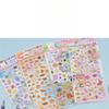 Japanese Cute Animal Jelly Stickers 3D Puffy Crystal Resin Decals for Children Reward Album Phone Decoration