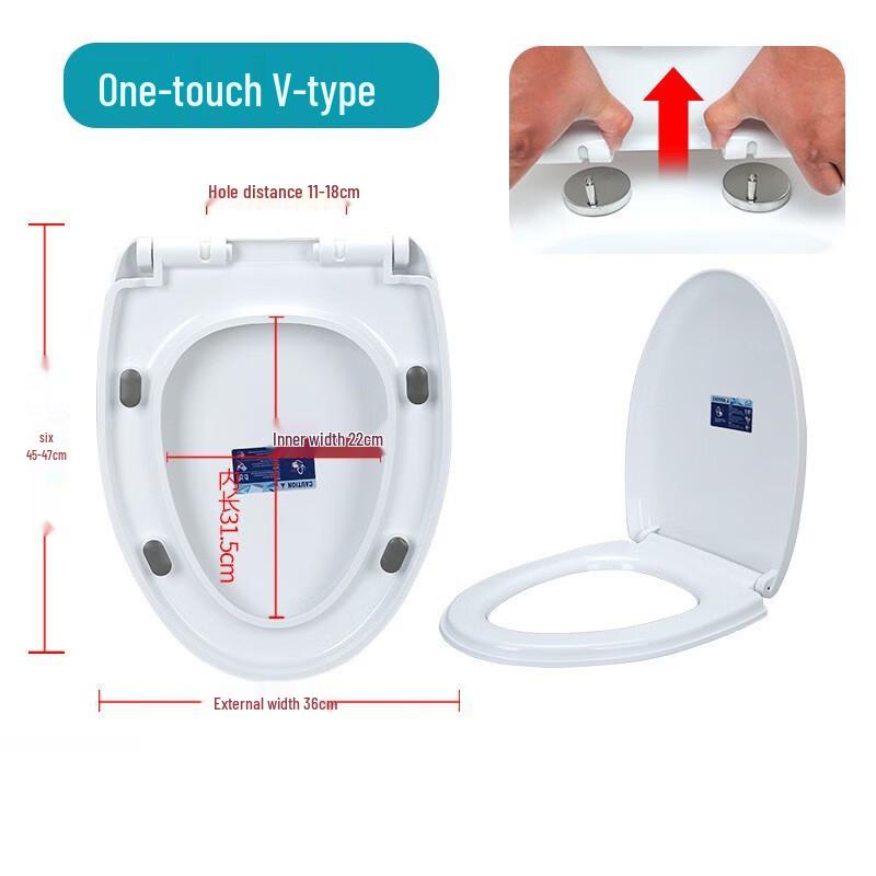 TLXT Soft-Close PP Toilet Seat Cover
