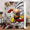 One Punch Man Saitama Action Design Blanket Flannel Blanket for Bedroom, Living Room, Sofa, and Nap Sofas