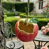Frucht-Hängepflanzer Niedriger kleiner fruchtförmiger Harz-Blumentopf mit Hanfseil für Küche Balkon Terrasse Garten Dekoration