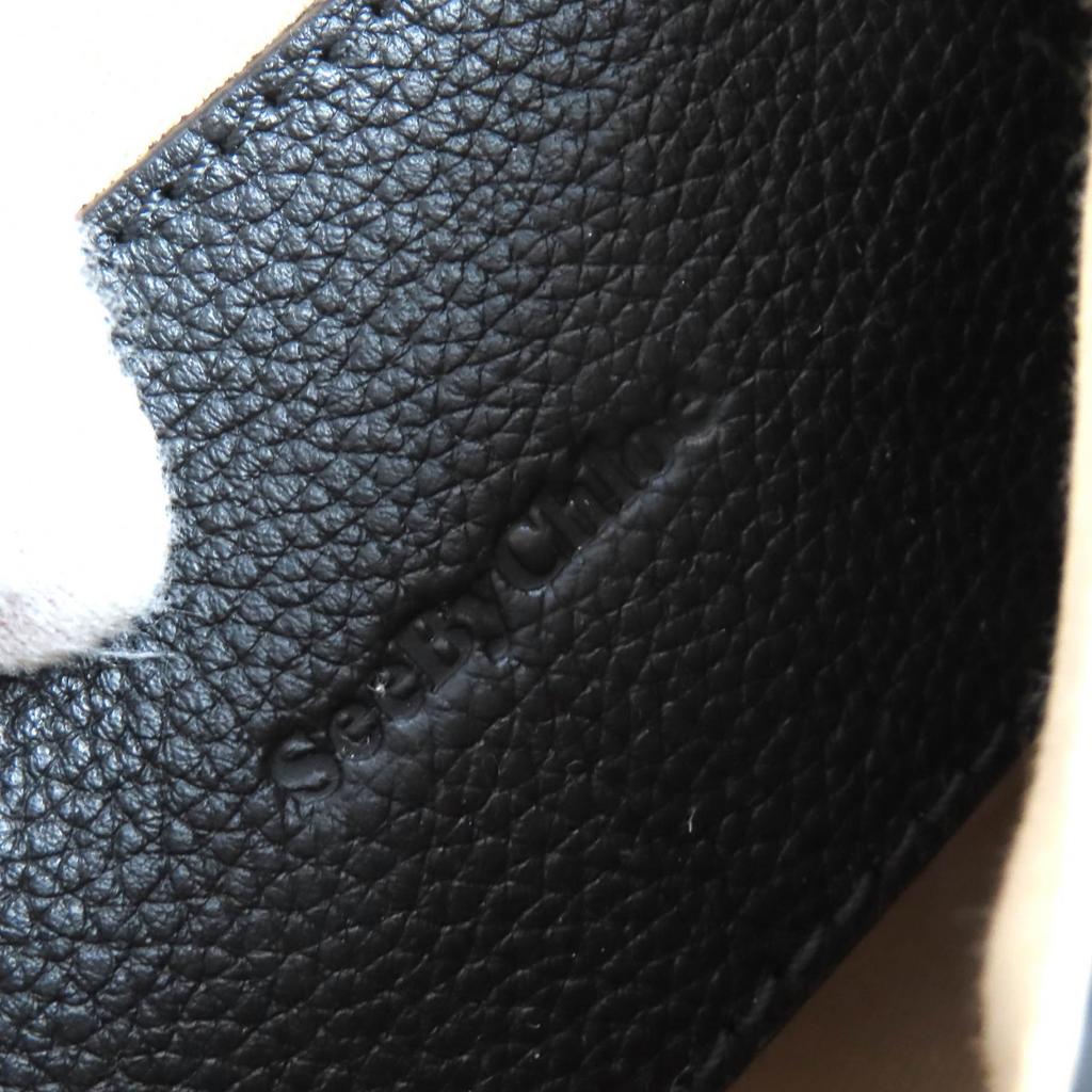 Excellent SEE BY CHLOE Shoulder Bag LESLY One-handle Leather Mini Bag Black Used
