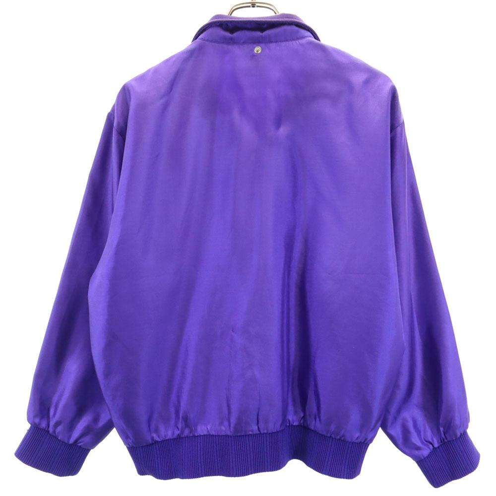 adidas 80s Vintage Descente Trefoil logo Jacket M purple Windbreaker Men's Used