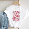 Neues 90er Damen T-Shirt Mode Blumenprint Kleidung Damen T-Shirt Harajuku Floraler Grafik Kurzarm Kleidung Damen Oberteil