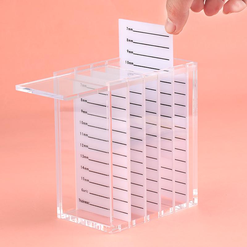 5 Layers False Eyelashes Storage Box Acrylic Pallet Transparent Grafting Eyelash Case Lash Holder Fof Lash Display Makeup Tools