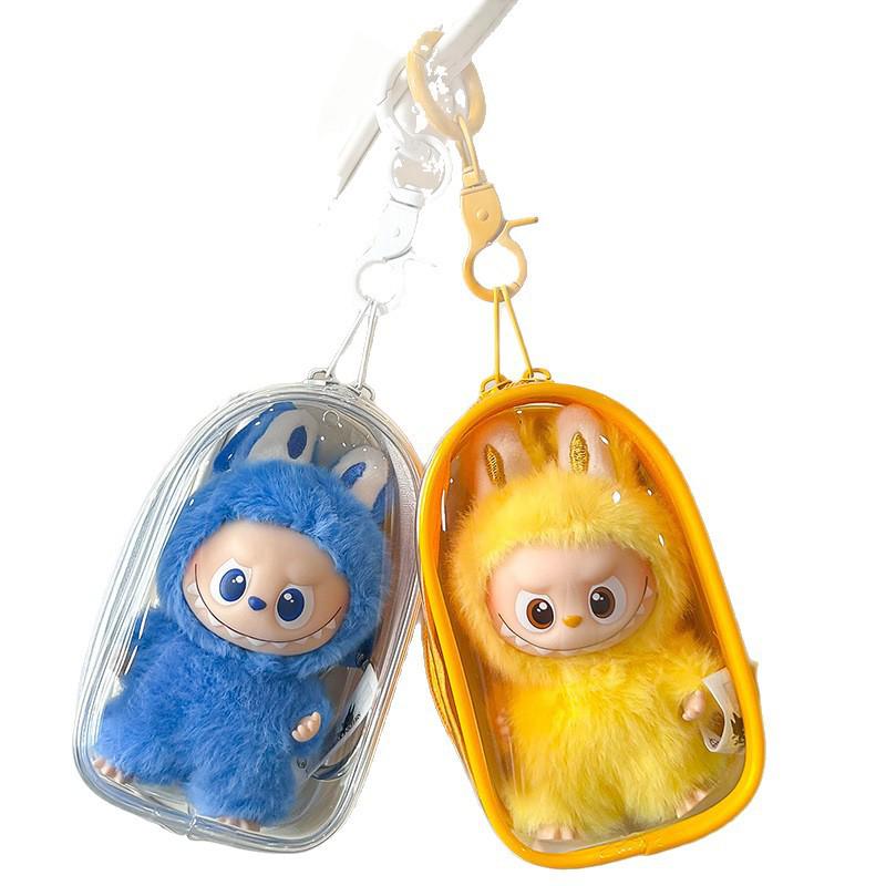 Labubu 4.0 Vinyl Dustproof Heart Code Doll Stroller Bag & Protective Case