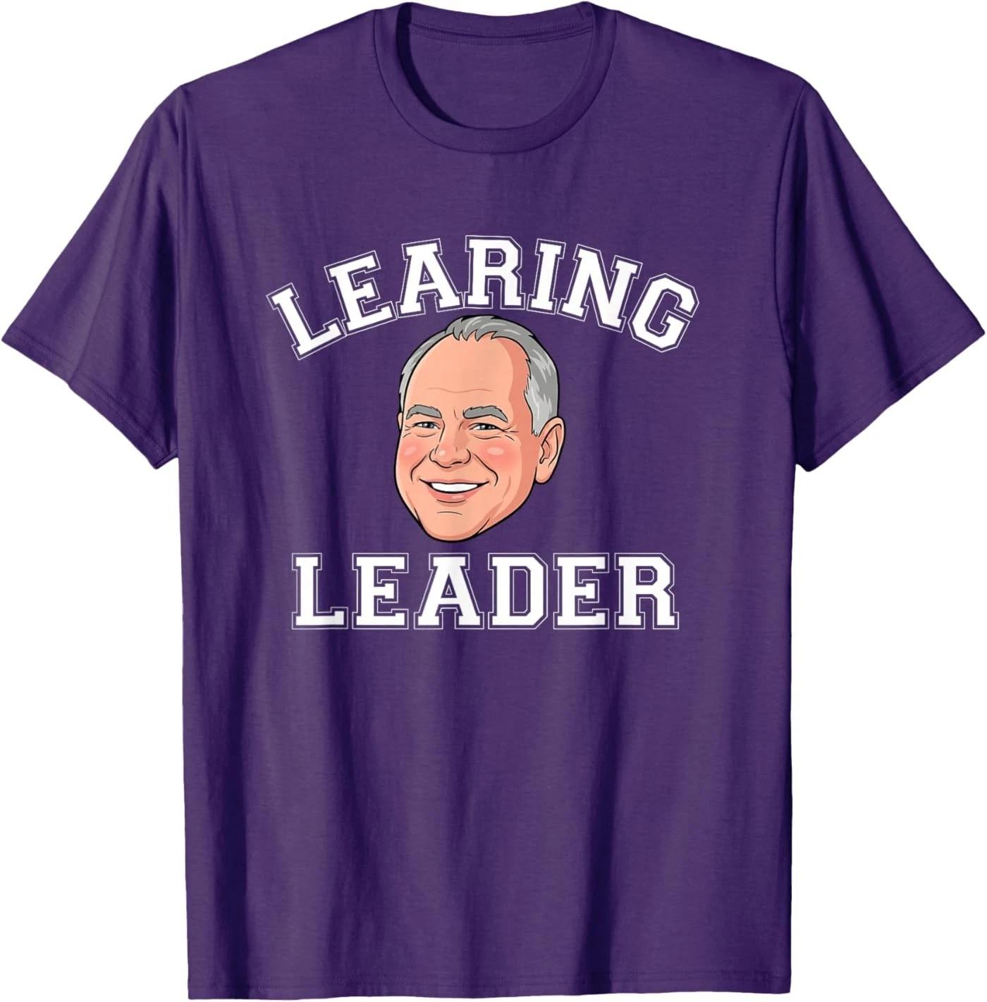 LEARING Leader Tim Walz Minnesota Quality Learning Center T-Shirt L