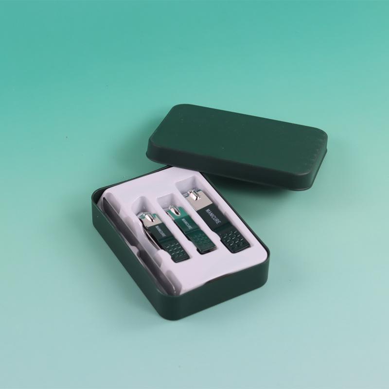 

Premium Stainless Steel Nail Clipper and File Set - Anti-Splash, Portable, 4-Piece Home Kit
