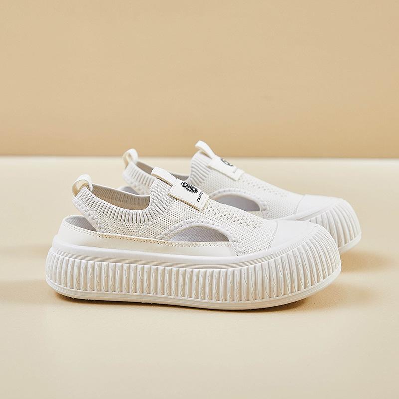 Fashion 2025 Summer New Korean Version Cloth Shoes for  Female Students Height Increasing Mesh Breathable Board Women Shoes Casual Shoes