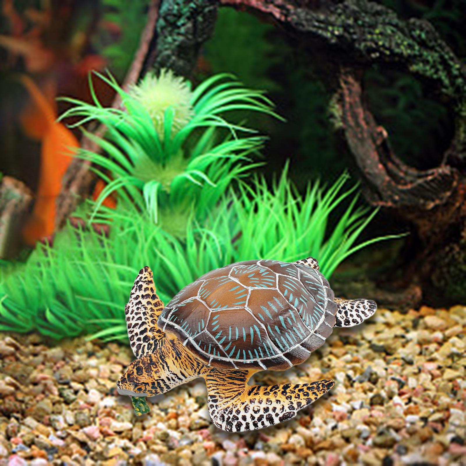 

Фигурка морской черепахи, реалистичные детализированные фигурки, коллекция моделей с ручной росписью