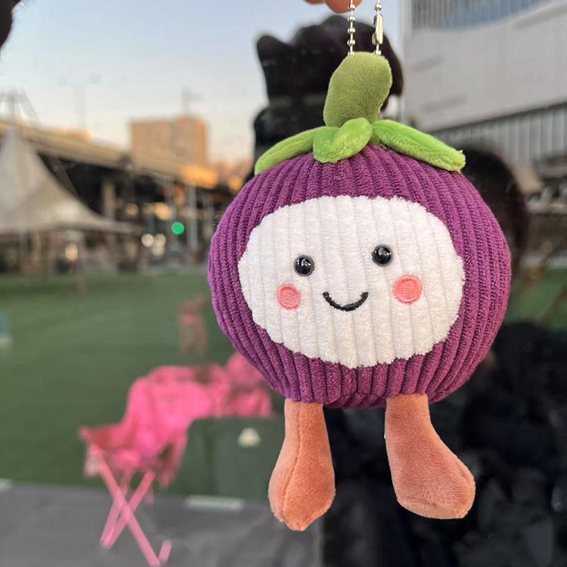 Creative Fun Fruit Plush Doll Home Bedroom Companion Ornaments Cute Doll Pendant Keychain Backpack Decoration Birthday Gift