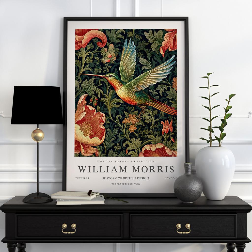 Neutral William Morris Poster Picture Botanical Animals Canvas Prints Vintage Wall Art Decorations for Living Room Exhibition
