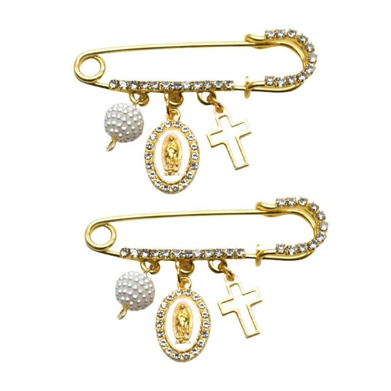 Elegant Crucifix Hollow Out Brooch For Women And Men Fashion Jewelry Accessory With Zinc Alloy Materials
