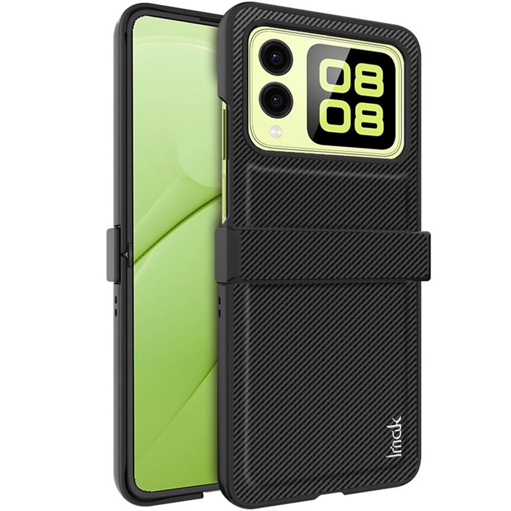 IMAK Ruiyi Series for Huawei nova Flip 5G Case Carbon Fiber Leather+PC Phone Cover