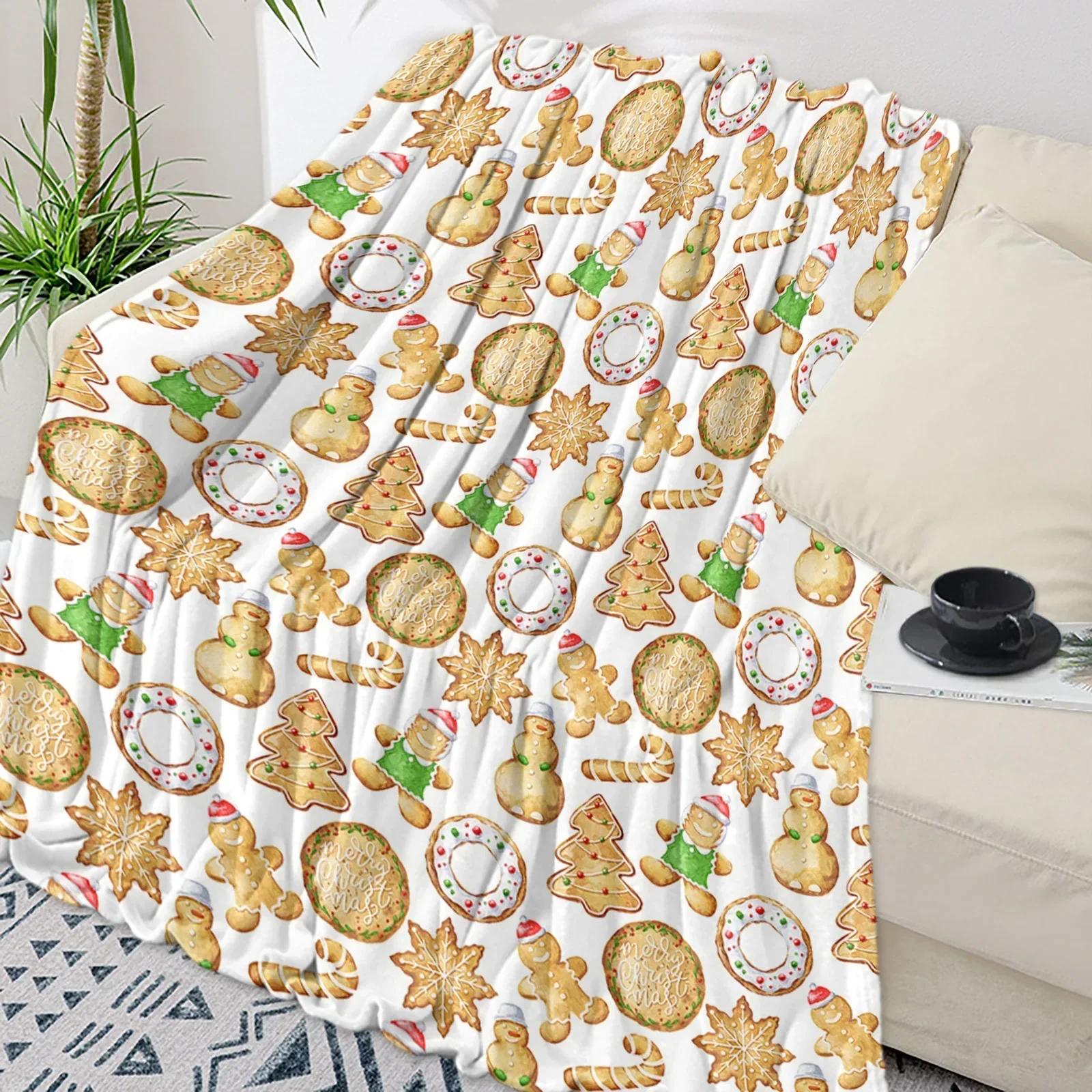 

Різдвяний пряниковий чоловічок рожевий плед різдвяний плед м який плюшевий теплий плед для дивана святкові подарунки 30x40in