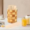100Pcs Coffee Stirring Rod, Space Saving Portable Heat Resistant Mixing Sticks with Holder