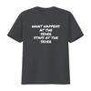Passover What happens at the Seder stays Matzah Jewish T Shirt vintage Washed designer clothes homme streetwear Versatile