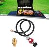 Adjustable 0-30 PSI Propane Regulator Wi 4FT Hose Gauge For Grills For QCC1 For 58in-18 UNF Outlet Connection For Cooking Burner