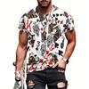New 3D Poker King Pattern Casual Short Sleeve T-shirt Men's Comfortable T-shirts Streetwear