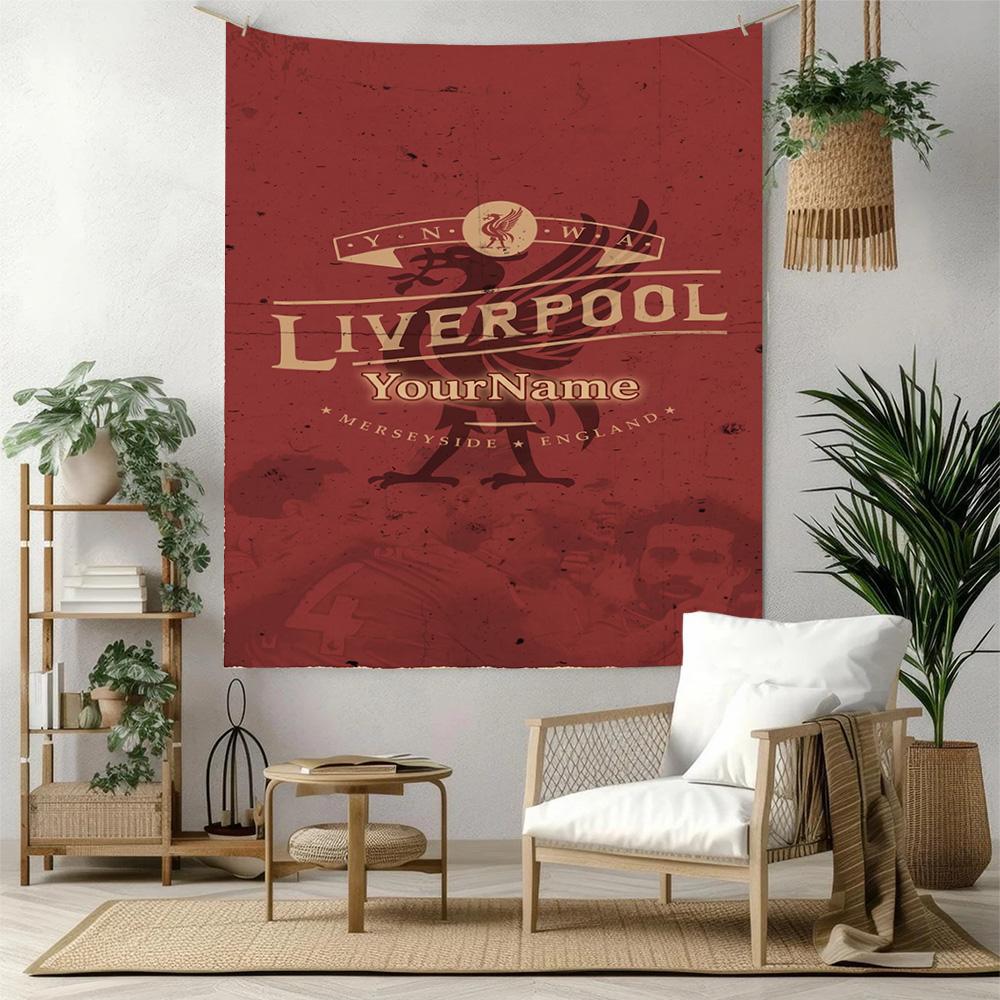 Liverpool Custom Your Name Wall Decor Tapestry Art For Pet Memorial Birthdaywedding Party Backdrop Family Gift
