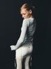 HALF DEVIL US Layered Garter Skirt Shirred Pants_Ivory
