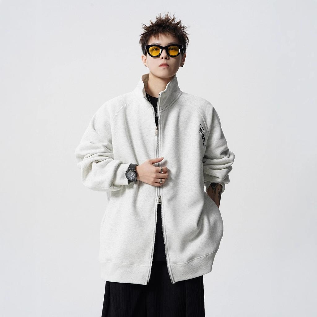 Cardigan Sweater Men's Winter Velvet Couple Coat Retro Casual Collar Jacket