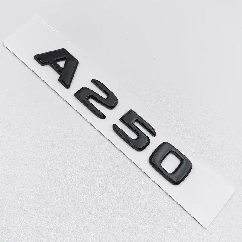 FCUI6 3D ABS Black A35 A45 A160 A180 A200 A250 Logo Letters 4MATIC Badge Car Rear Star Sticker AMG Emblem For Mercedes Benz W176 W177