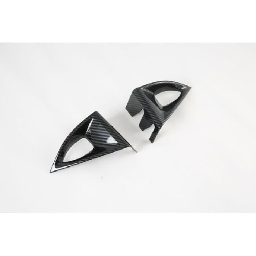 Carbon Fiber Front Fog Lamp Light Cover Trim For Nissan Rogue X-Trail -