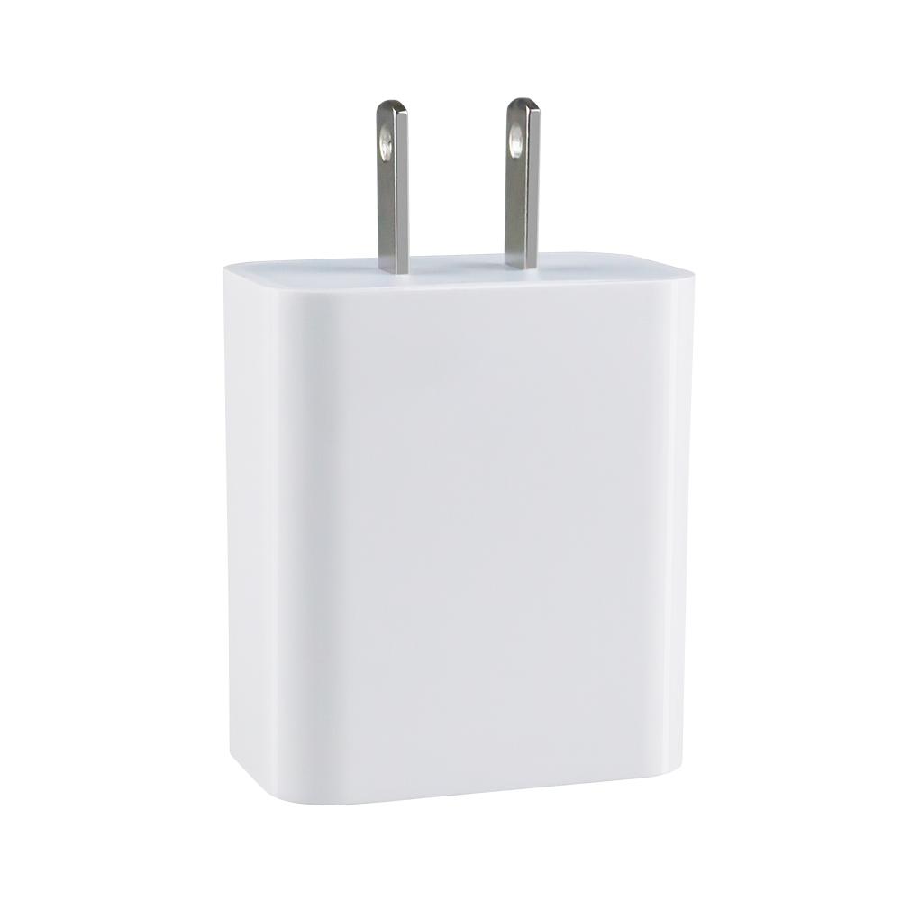 Carregador Adaptador de Parede Rápido para Viagem com Duas Portas Tipo C, Plugue US EU PD 20W QC3.0 para iPhone, Adaptador Portátil