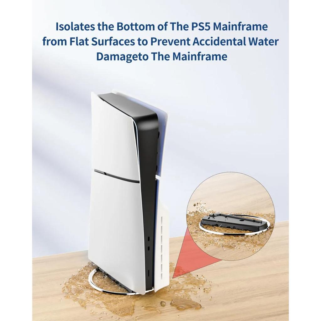 Vertical Cooling Stand for Playstation PS5 Slim Disc / Digital Console Anti-Slip Base Bracket Holder for PS5 Pro Accessories
