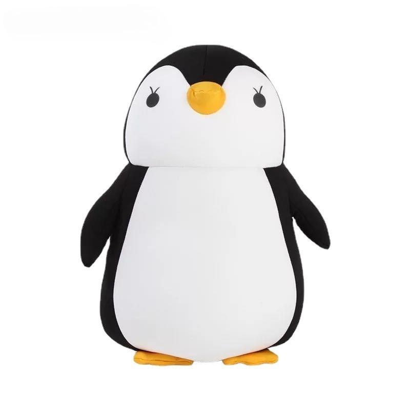 Cute Penguin Plush Toy 2 In 1 Travel Animal U Shape Supportive Neck Pillow Convertible Penguin Transform Pillow for Children