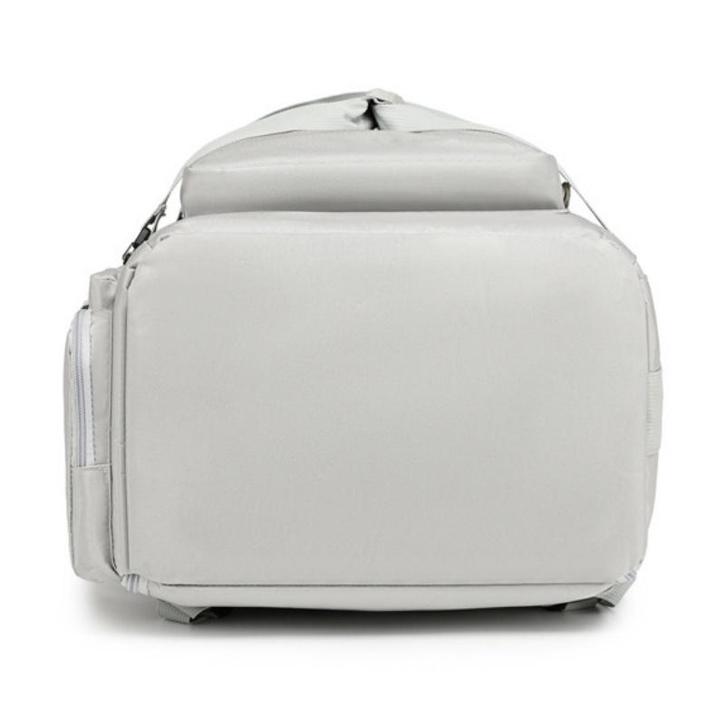 Trendy Waterproof Nylon Travel Backpack Long-distance Touring Business Trip Luggage Bag Detachable Handheld Strap College Student Computer Schoolbag