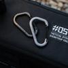 2pcs Stainless Steel Spring Snap Hook Safety Metal D-shaped Connection Buckle Carabiner Black/Grey Quick Release Diving Hook