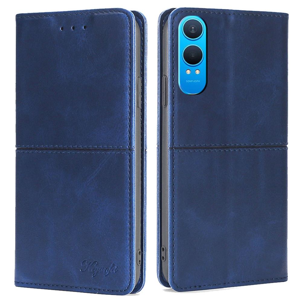 For OnePlus Nord CE4 Lite 5G/Oppo K12x 5G (China) Case Card Slots Cowhide Texture Phone Leather Cover