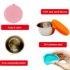 50ml Sauce Container Leakproof Reusable Pack Sauces Stainless Steel Dipping Sauce Cup with Silicone Lid for Lunch Box