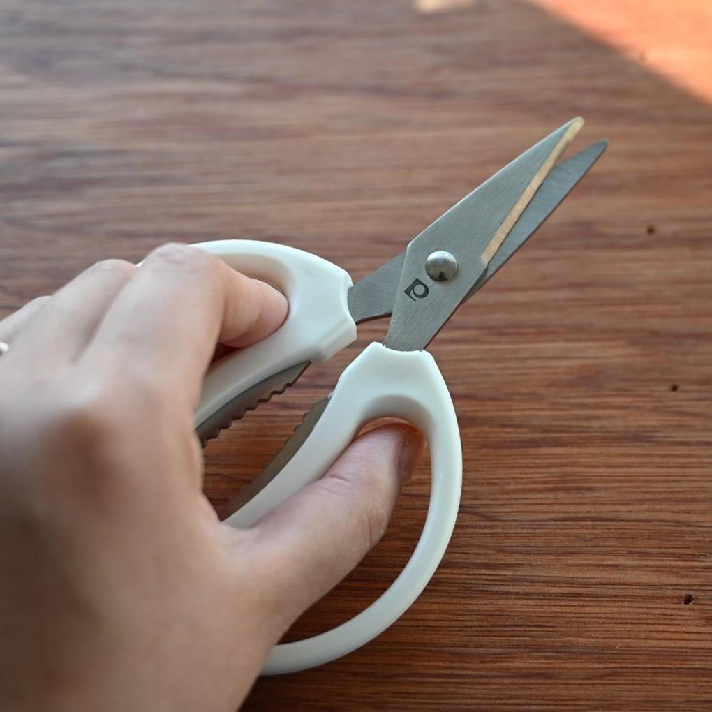 White Modern Stainless Steel Kitchen Scissors